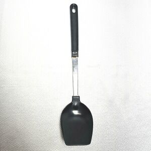 Vintage EKCO USA Black Nylon Serving Spoon Stainless Steel Handle